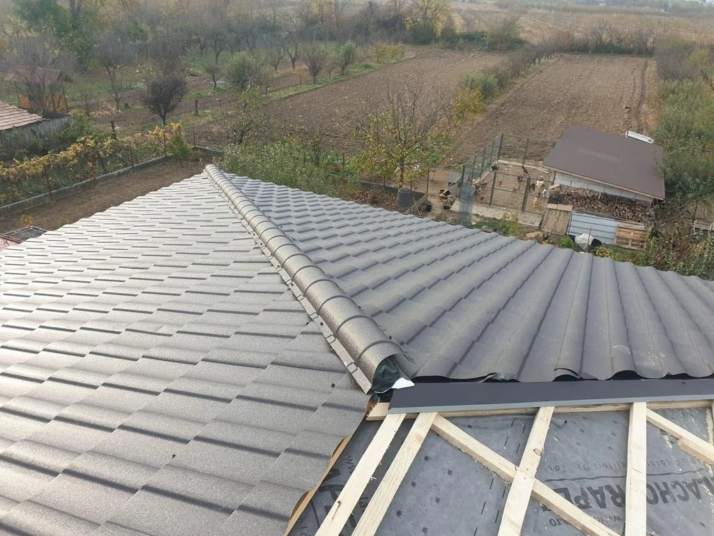 Coamă acoperiș țiglă metalică