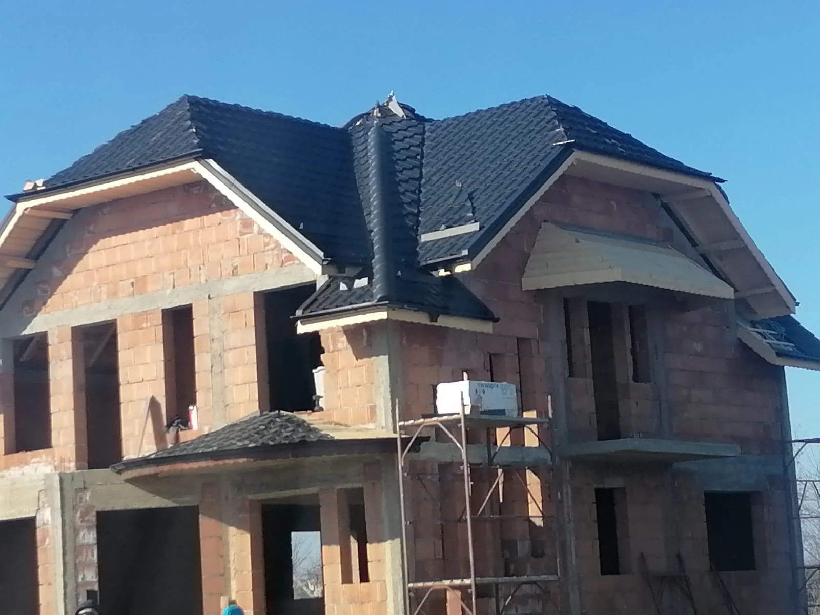 Acoperiș vilă în construcție